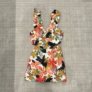 Floral Print Sleeveless Dress